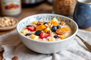 Recette overnight porridge facile et délicieux pour petit-déjeuner sain et rapide