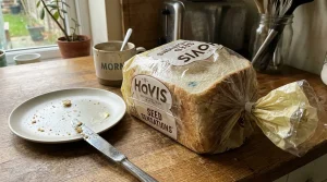 Paquet pain Hovis Seed Sensations avec assiette beurrée
